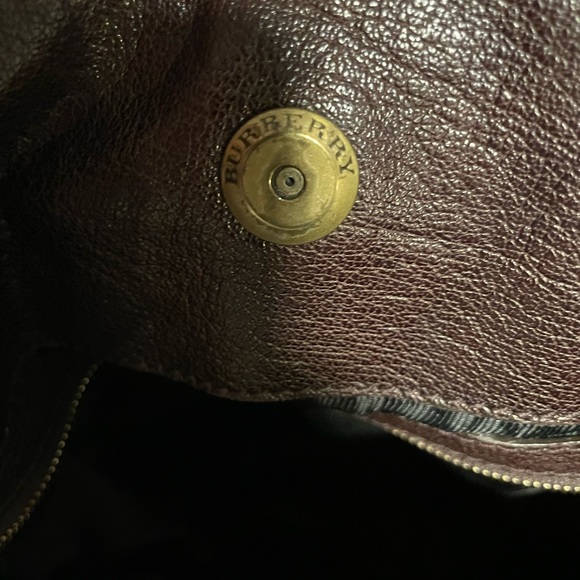 Burberry Brown Leather Shoulder Bag